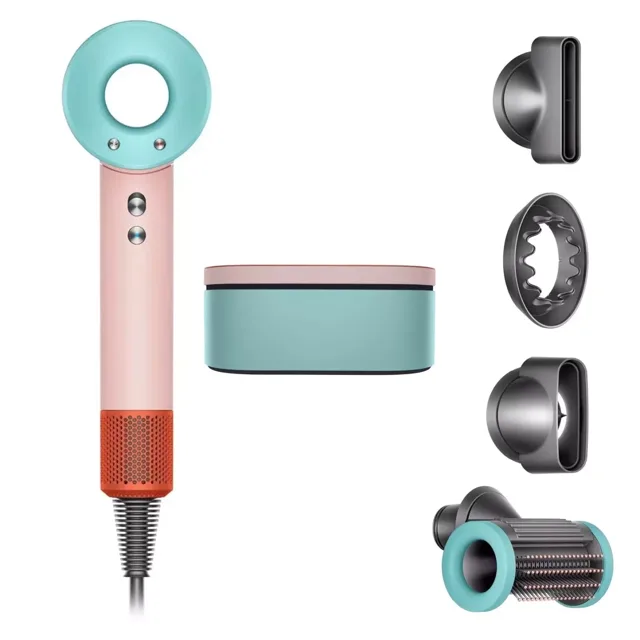 Фен Dyson Supersonic HD15 (Ceramic Pop) с кожаным кейсом